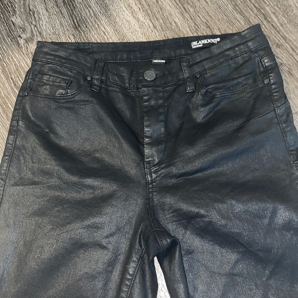 never worn women BLANK NYC Leather coating pants leggings size 28